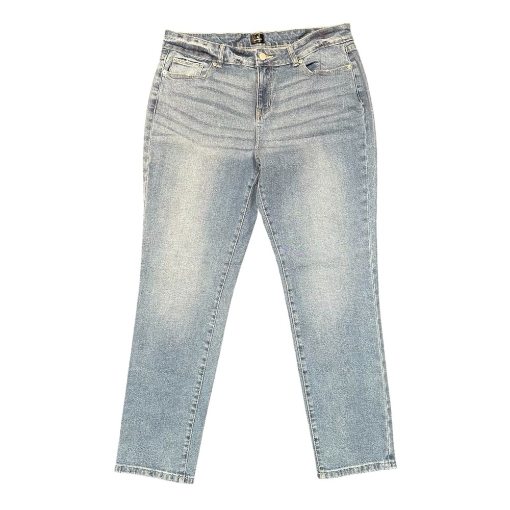 Dress Barn light wash blue jeans size 12